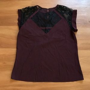 Express Burgundy Blouse. Size small.